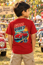 Shunya Fashion Keep Rolling Car Boy's Crew Neck T-Shirt