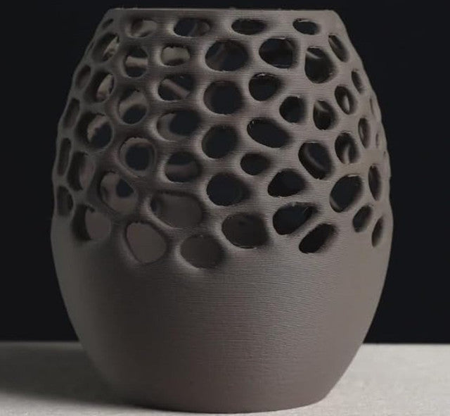 Generic Plastic Voronoi Pencil 3 Holder Cup (Sage Green-Light Grey)