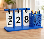 Generic Plastic Calendar Pen Holder (Multicolor)