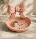 Generic Plastic Bow Jewellery Modern Tray (Pink)