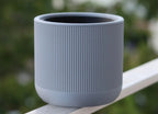 Generic Plastic Self-Watering Plant Pot With a Narrow Design (Grey)