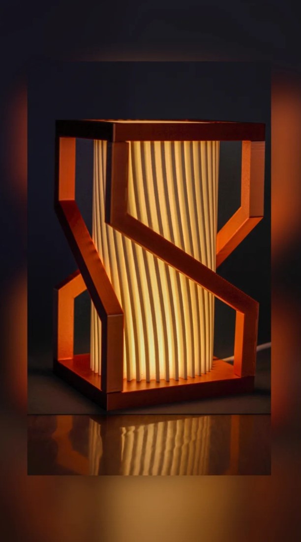 Generic Plastic Modern Copper LED Lamp (Multicolor)