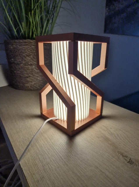 Generic Plastic Modern Copper LED Lamp (Multicolor)