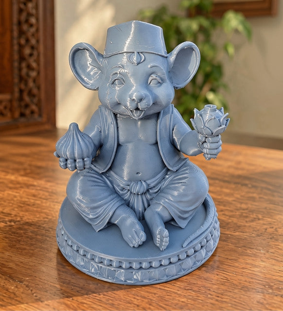 Generic Plastic Mushak Agarbati Holder (Slate Blue)