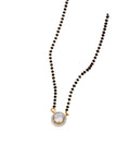 Generic Women's Brass Gold Plated Single Layer Beaded Mangalsutra (Multicolor)-PID68296
