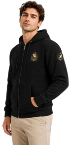 Shunya Fasion  Coastal Treasure  Embroidery  Premium Men's Zip Hoodie