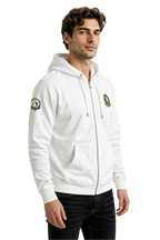 Shunya Fasion  Coastal Treasure  Embroidery  Premium Men's Zip Hoodie