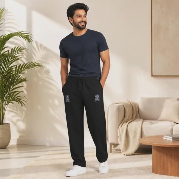 Shunya Fashion Crafted Joy Embroidery Men's Sweatpants